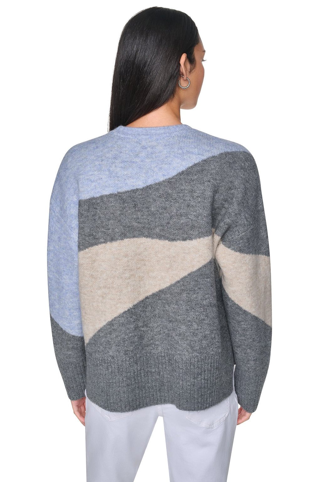 COLORBLOCK CREW NECK SWEATER