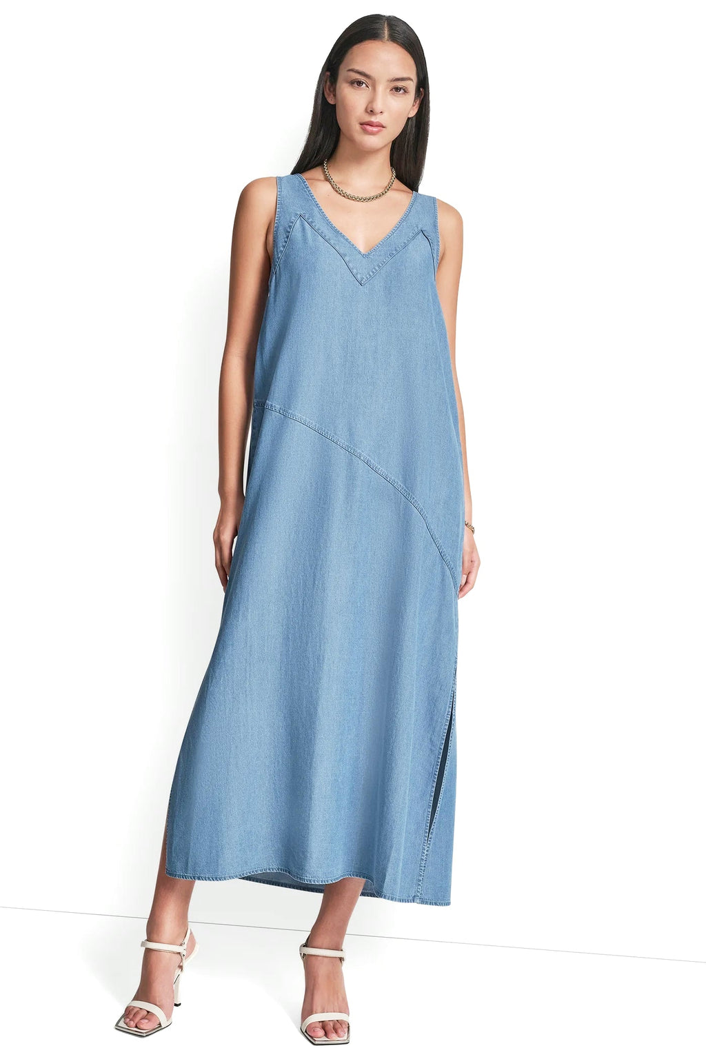 TENCEL MIDI SWING DRESS