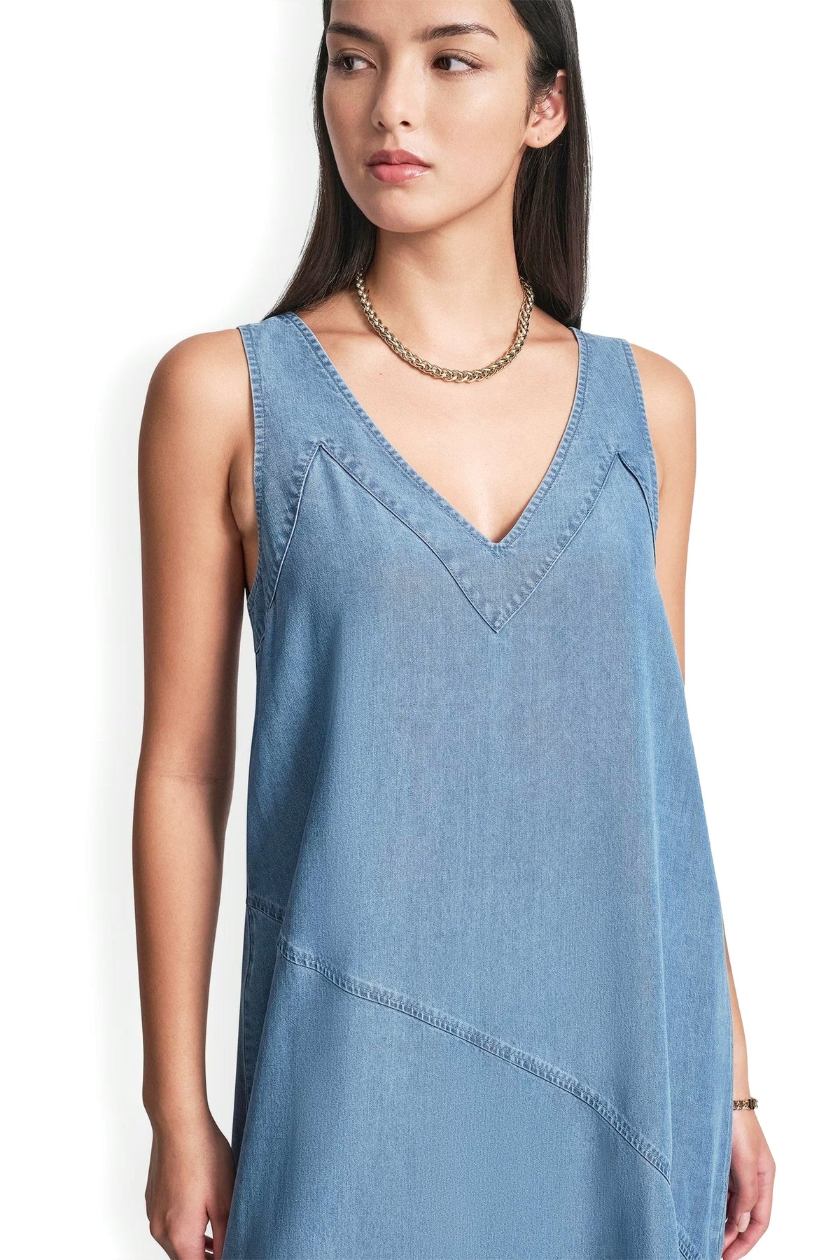 TENCEL MIDI SWING DRESS
