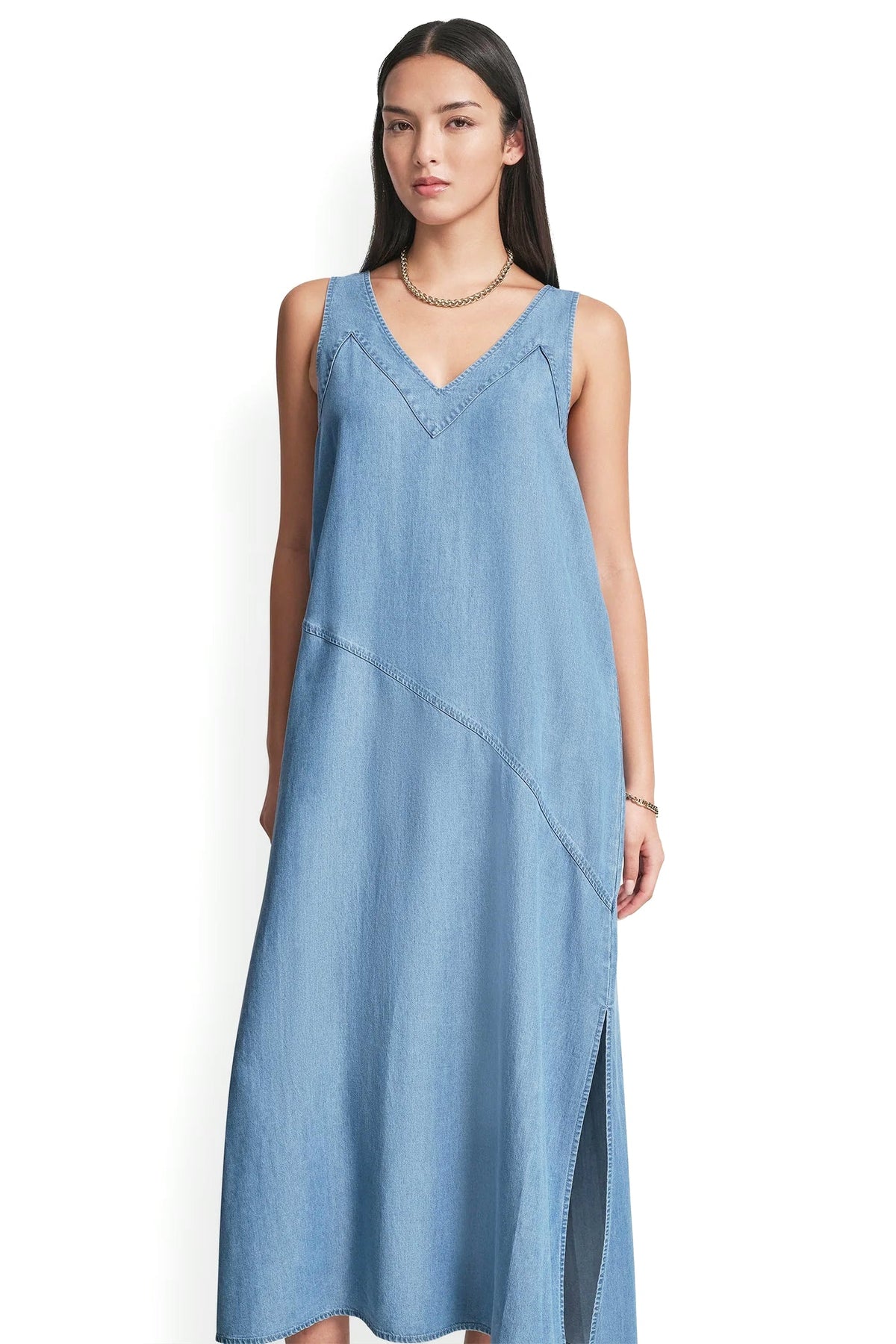 TENCEL MIDI SWING DRESS