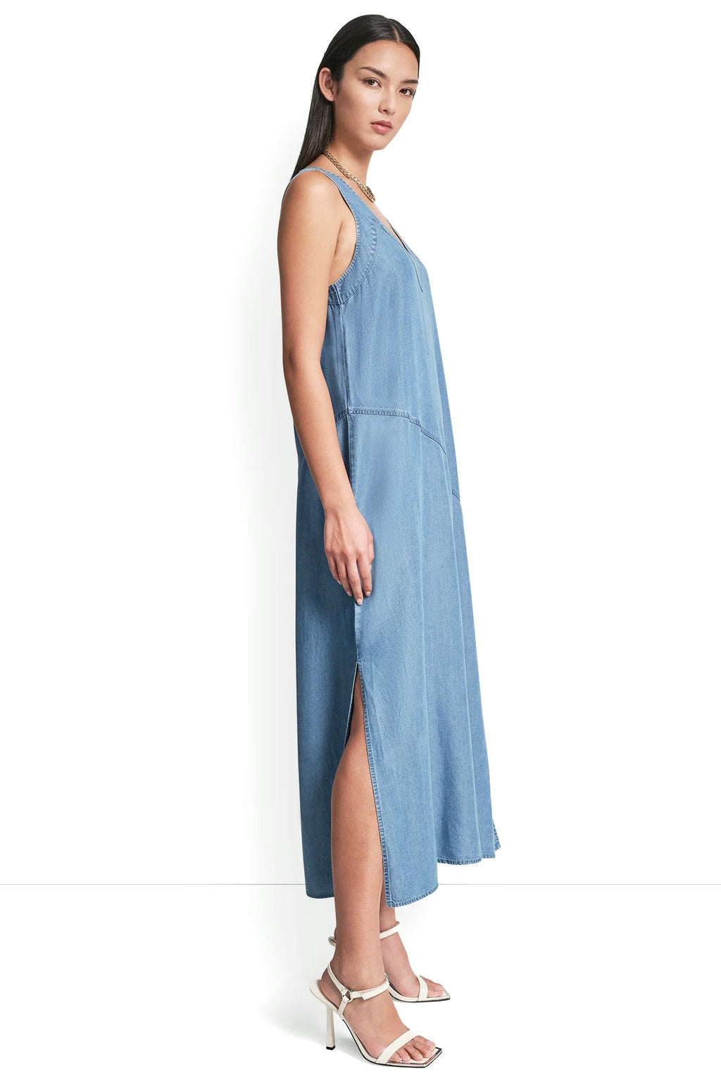 TENCEL MIDI SWING DRESS