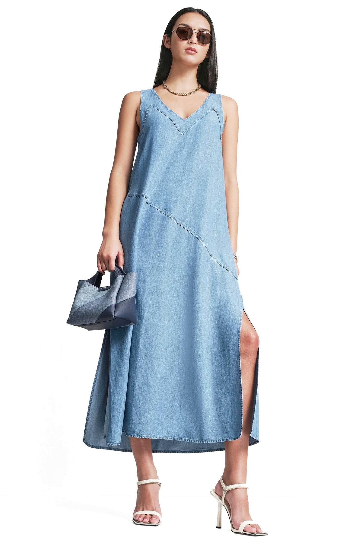 TENCEL MIDI SWING DRESS