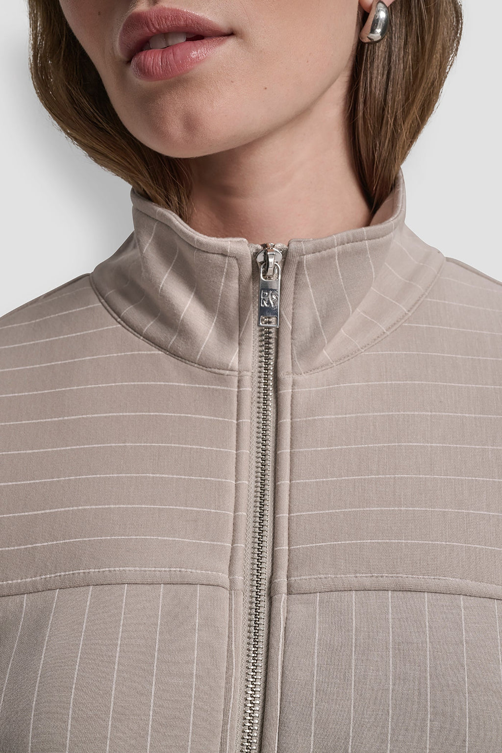 PINSTRIPED TRACK JACKET