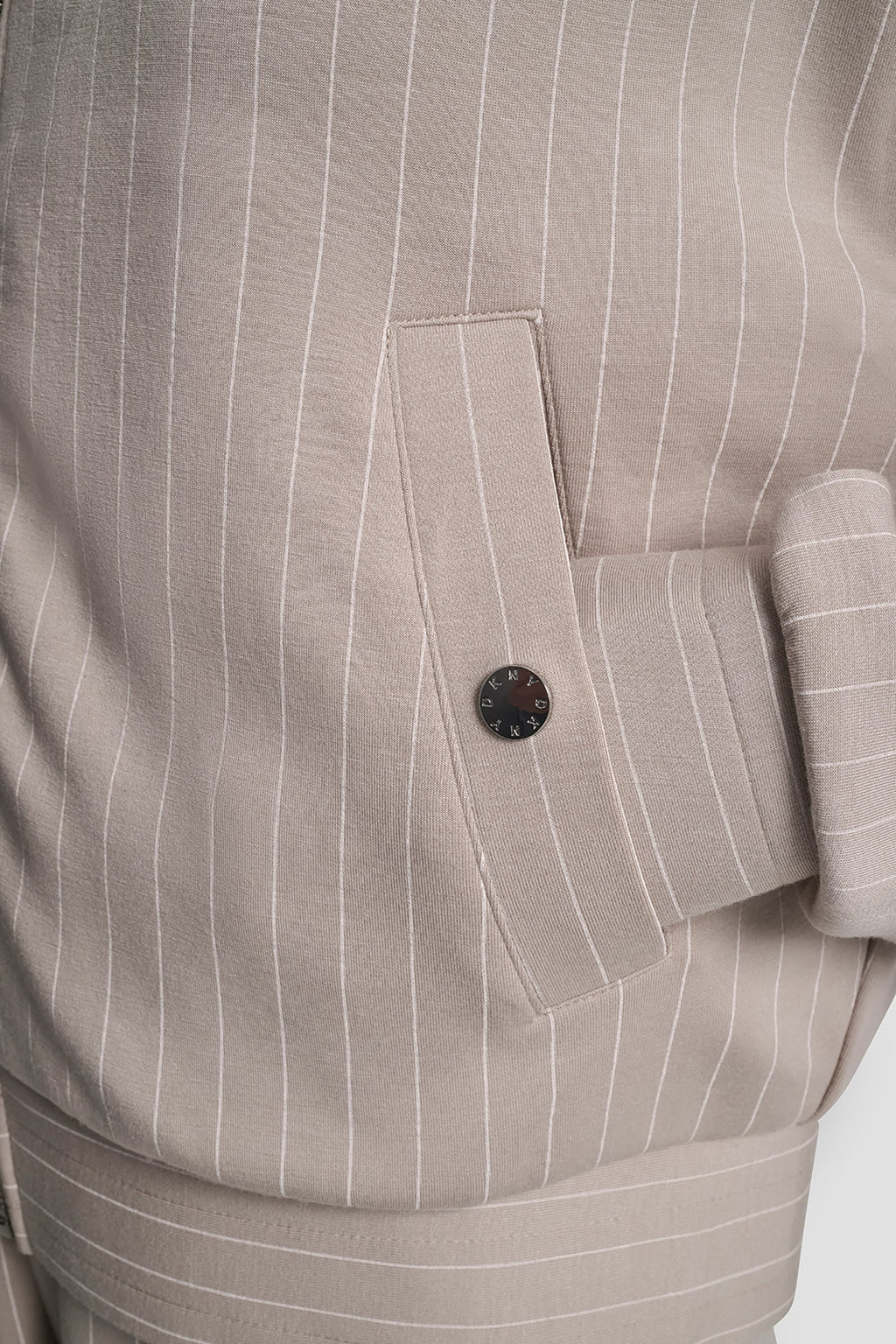 PINSTRIPED TRACK JACKET