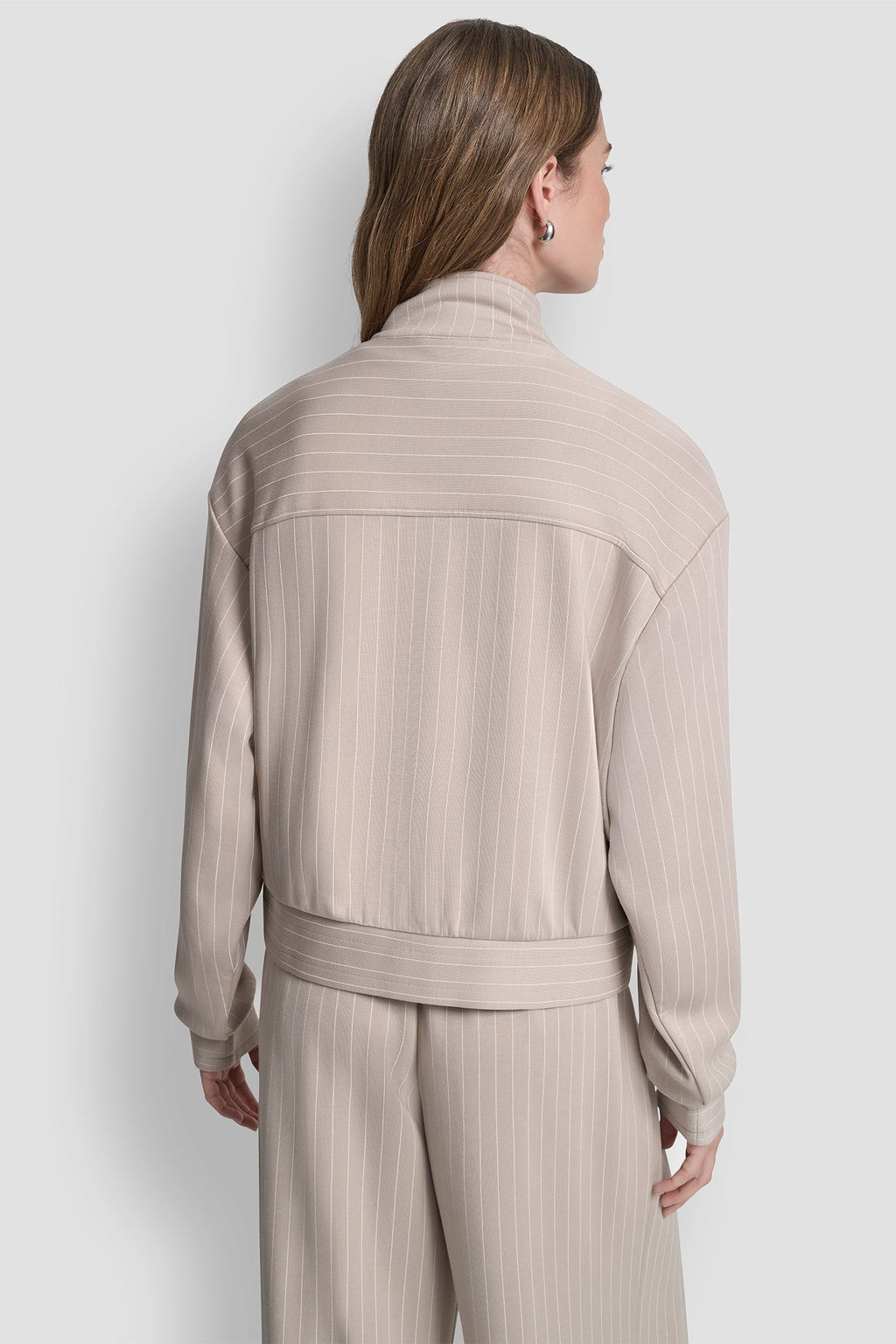 PINSTRIPED TRACK JACKET