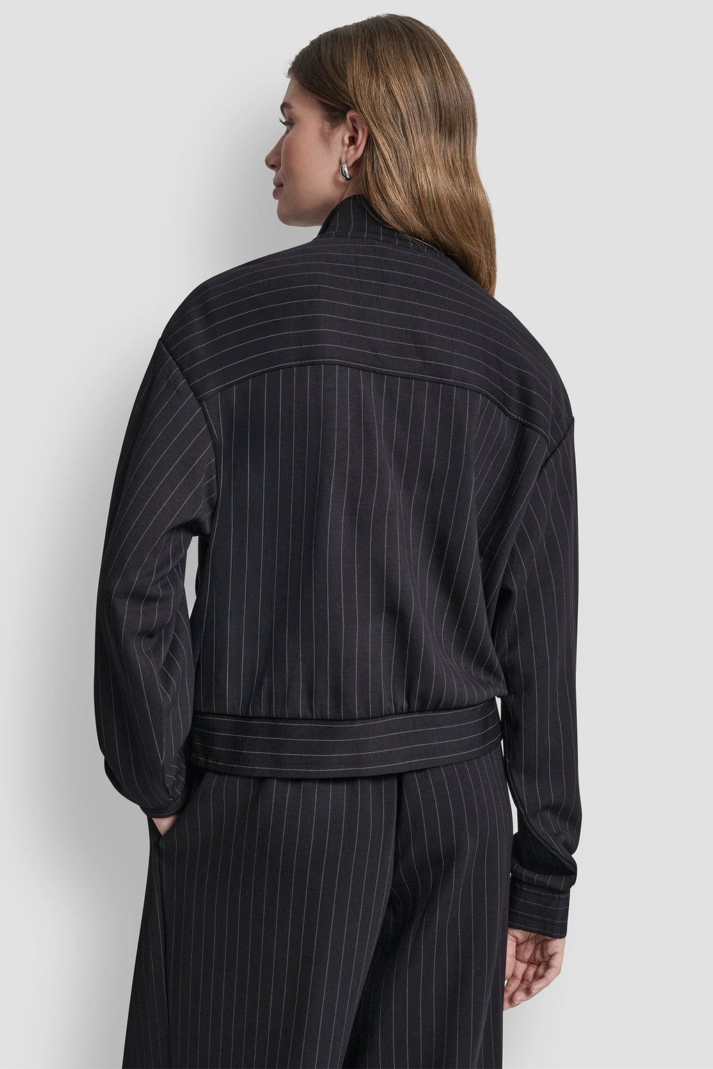 PINSTRIPED TRACK JACKET