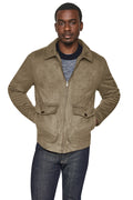 FAUX SUEDE TRUCKER JACKET