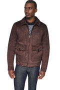 FAUX SUEDE TRUCKER JACKET