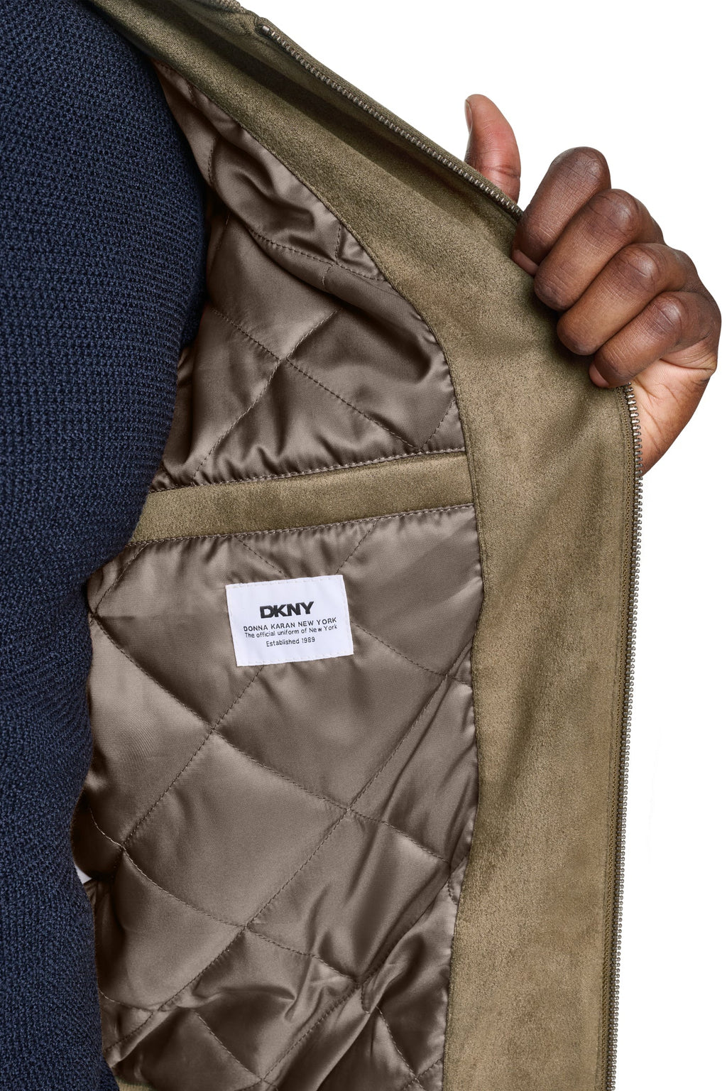 FAUX SUEDE BOMBER JACKET
