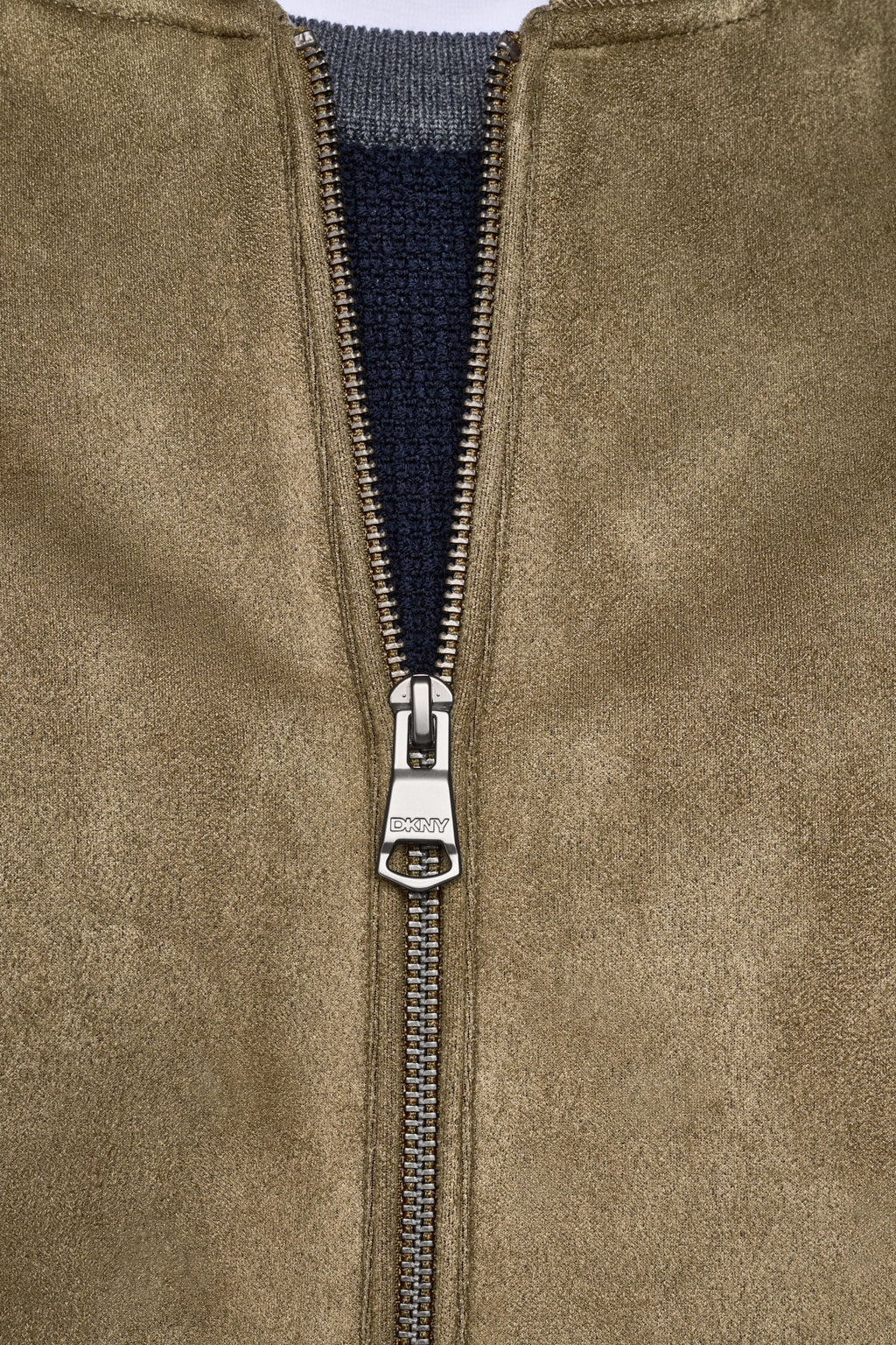 FAUX SUEDE BOMBER JACKET