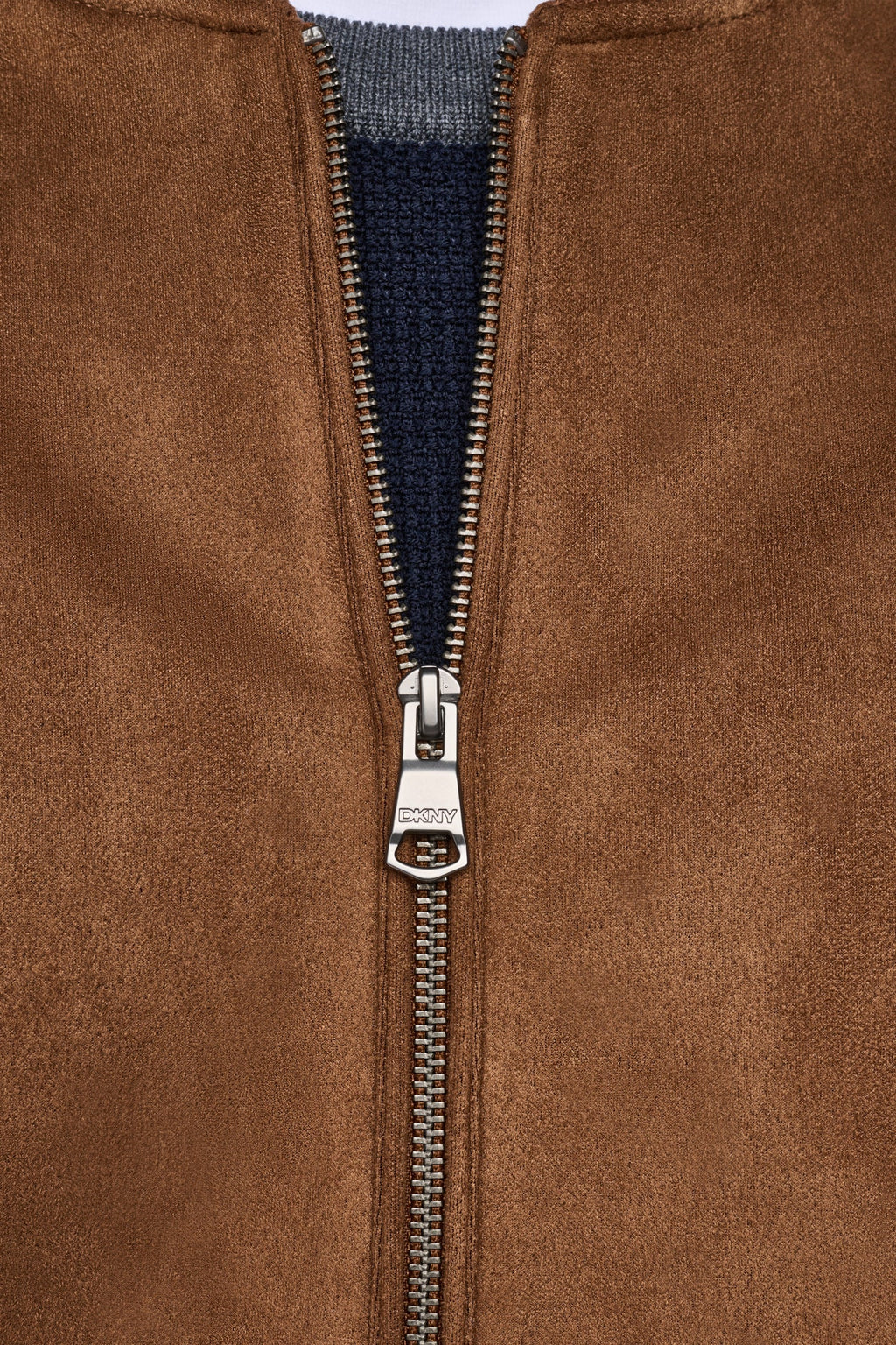 FAUX SUEDE BOMBER JACKET