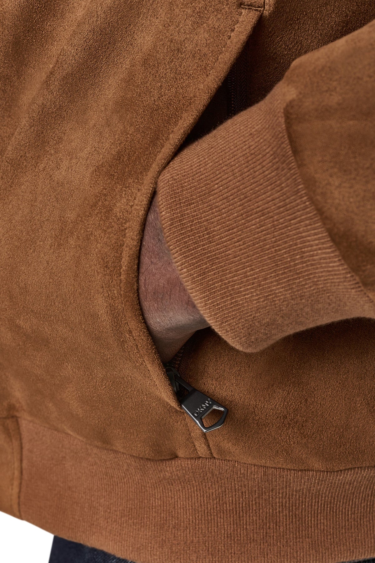 FAUX SUEDE BOMBER JACKET