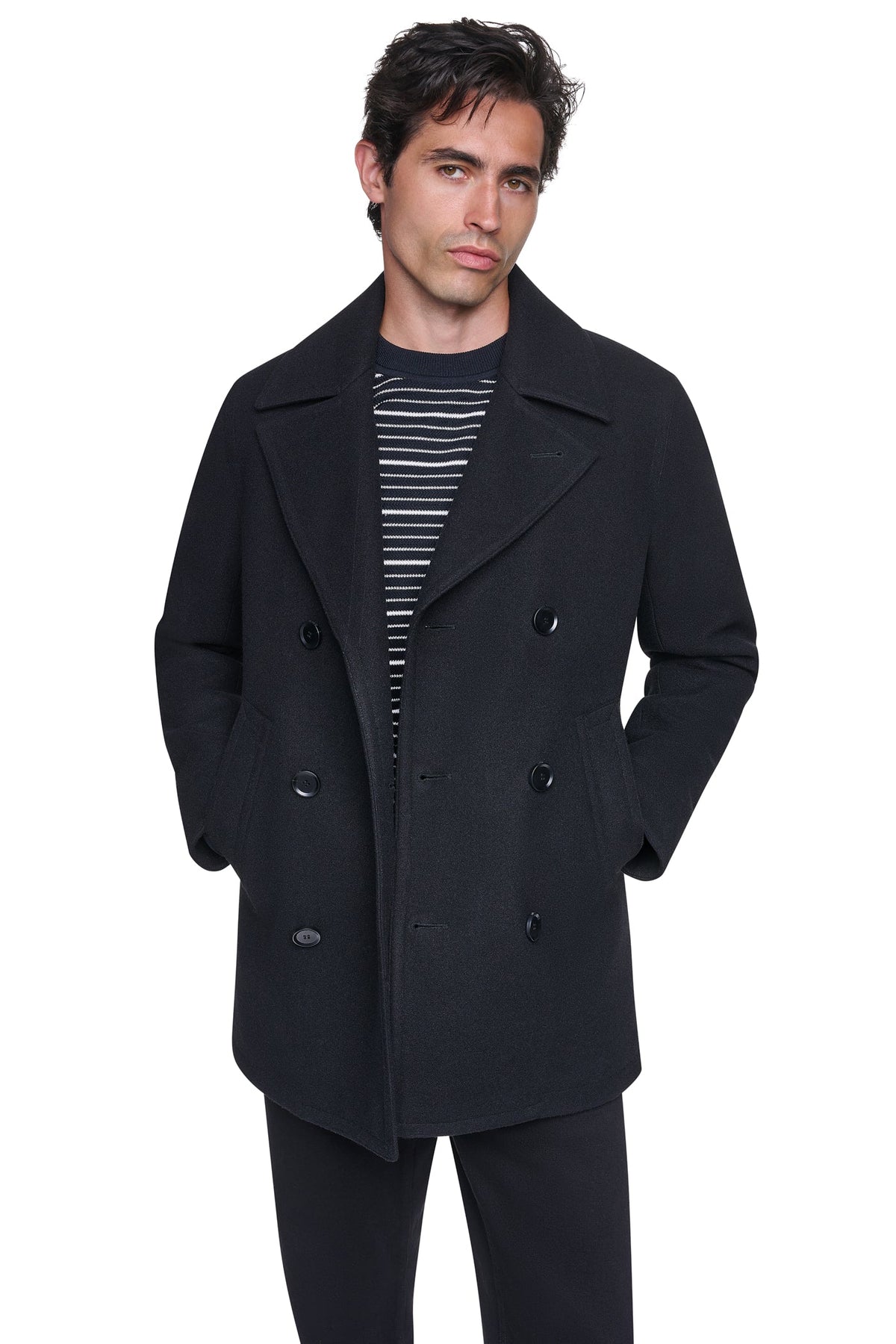FAUX WOOL PEACOAT