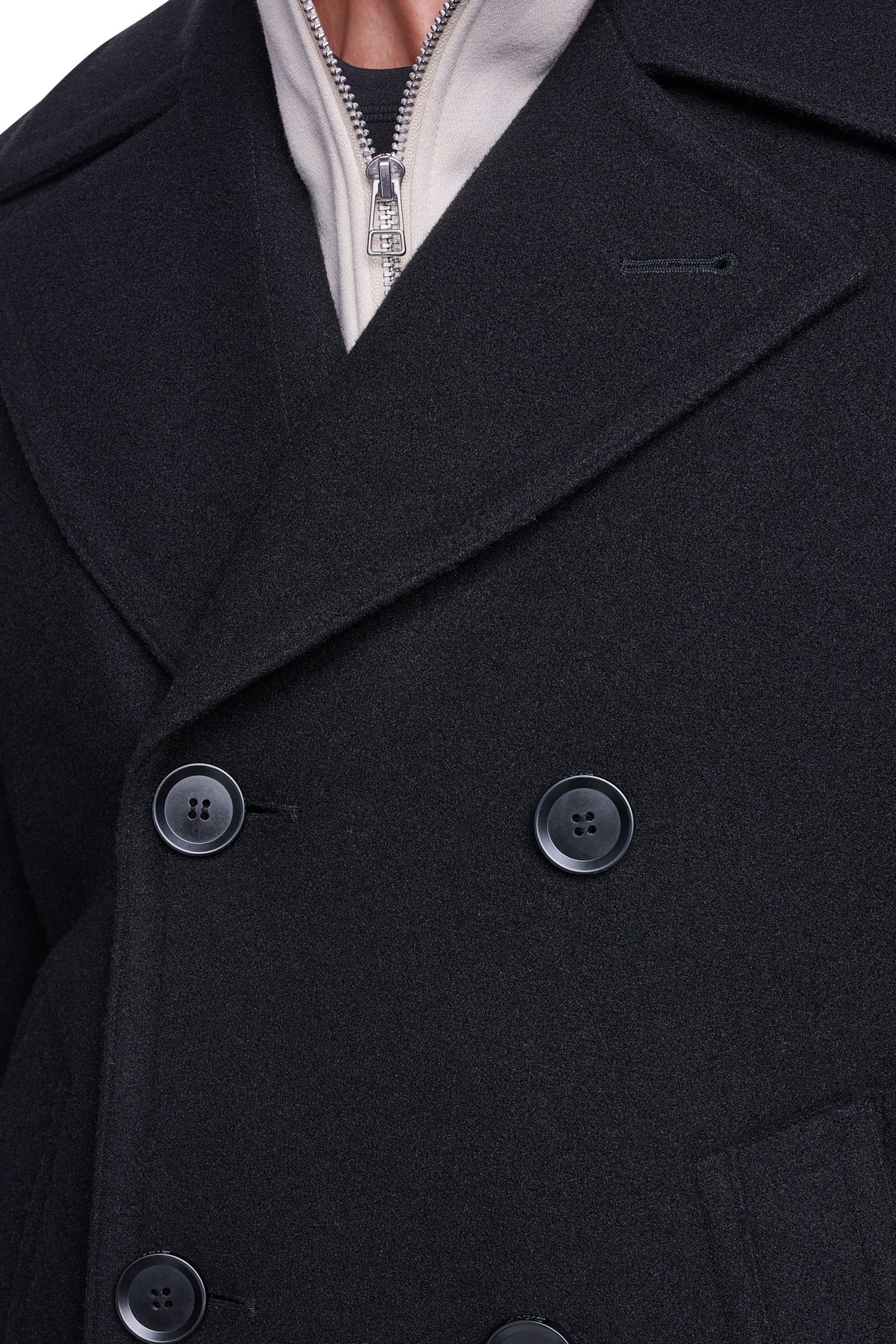 FAUX WOOL PEACOAT