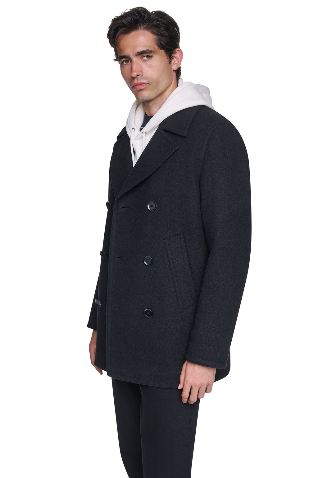 FAUX WOOL PEACOAT