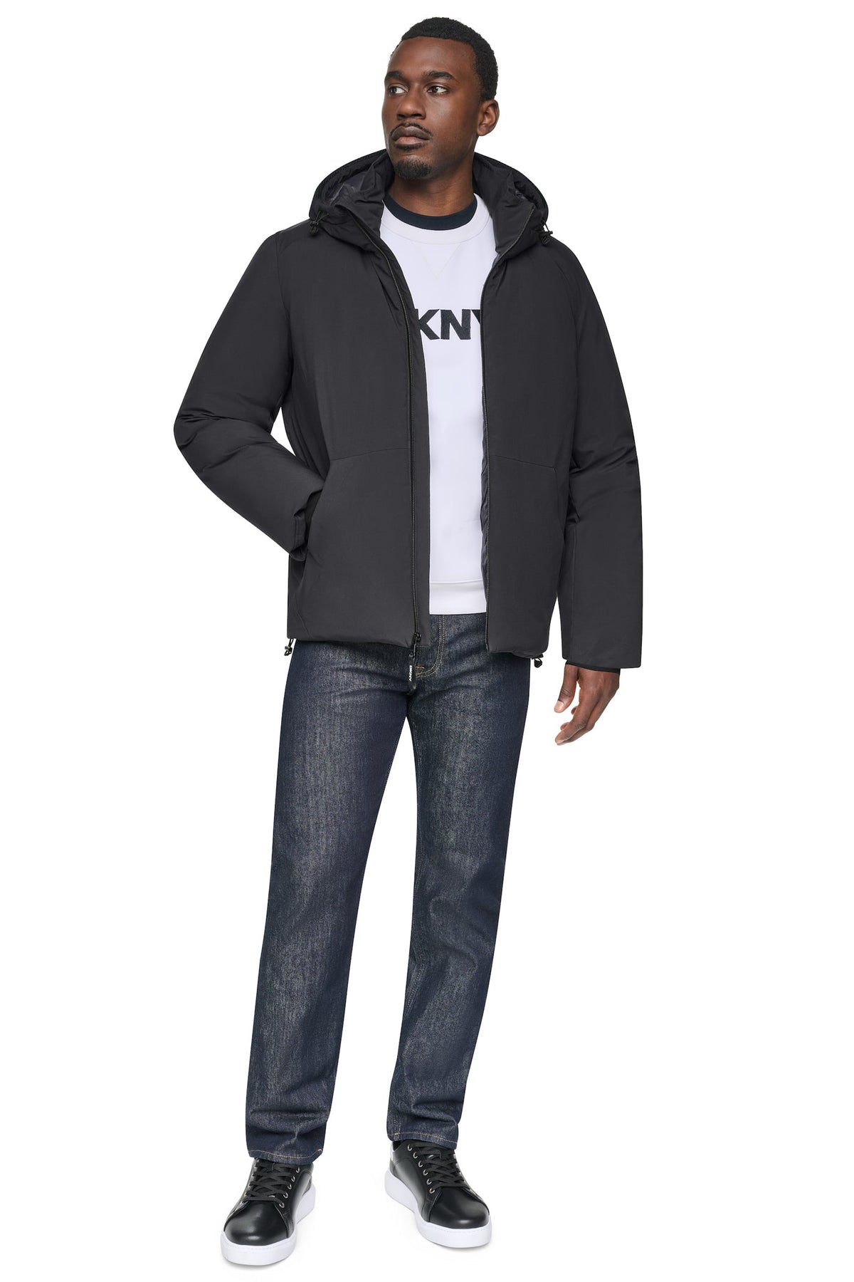 HOODED PUFFER JACKET