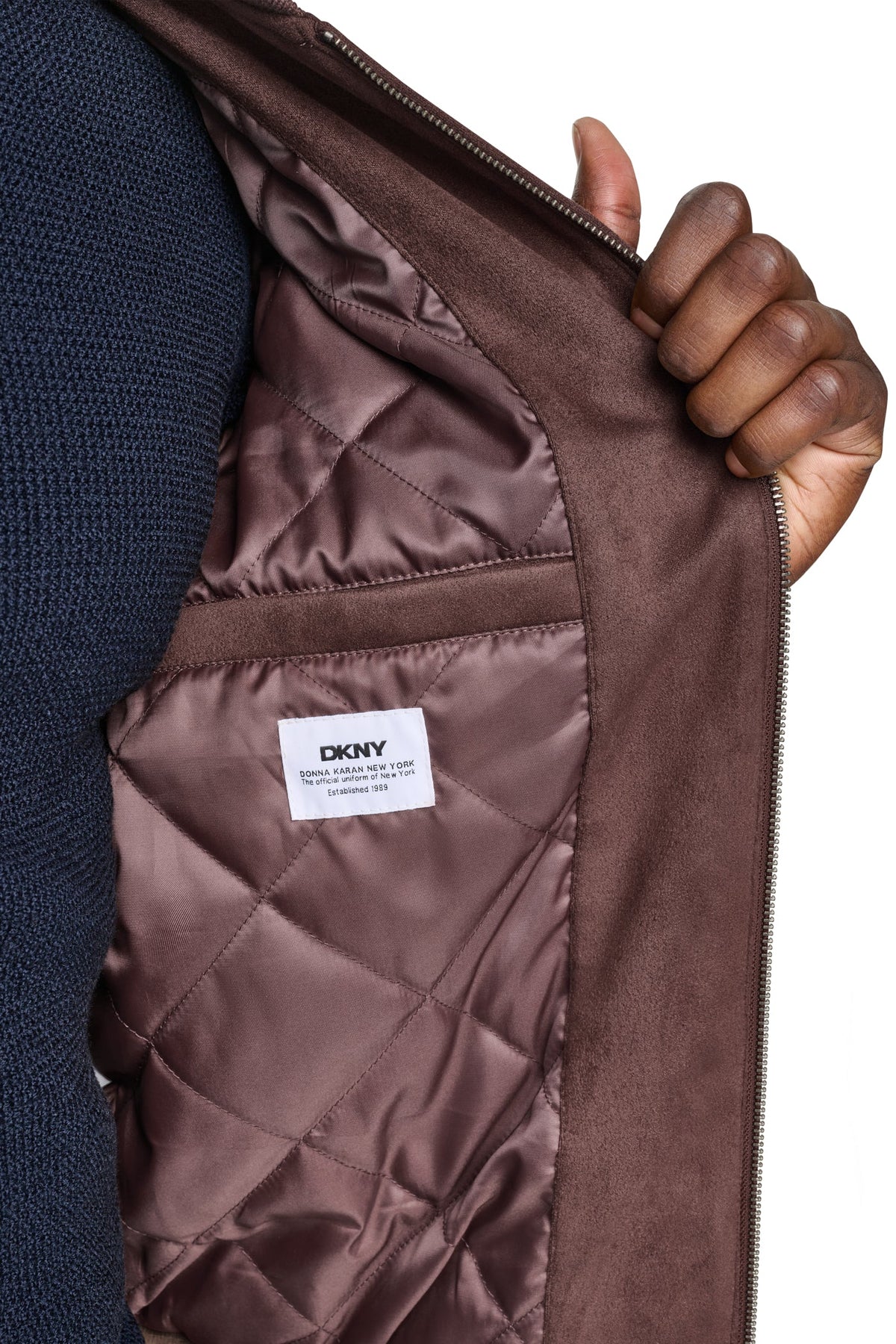 FAUX SUEDE BOMBER JACKET