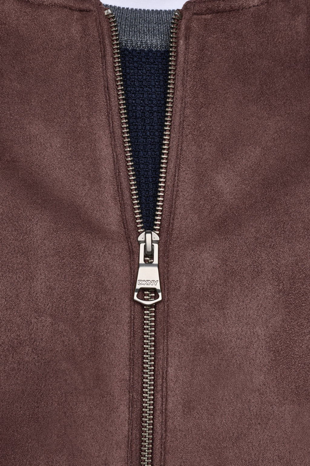 FAUX SUEDE BOMBER JACKET