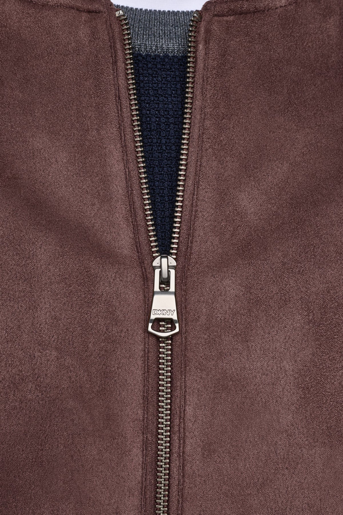 FAUX SUEDE BOMBER JACKET