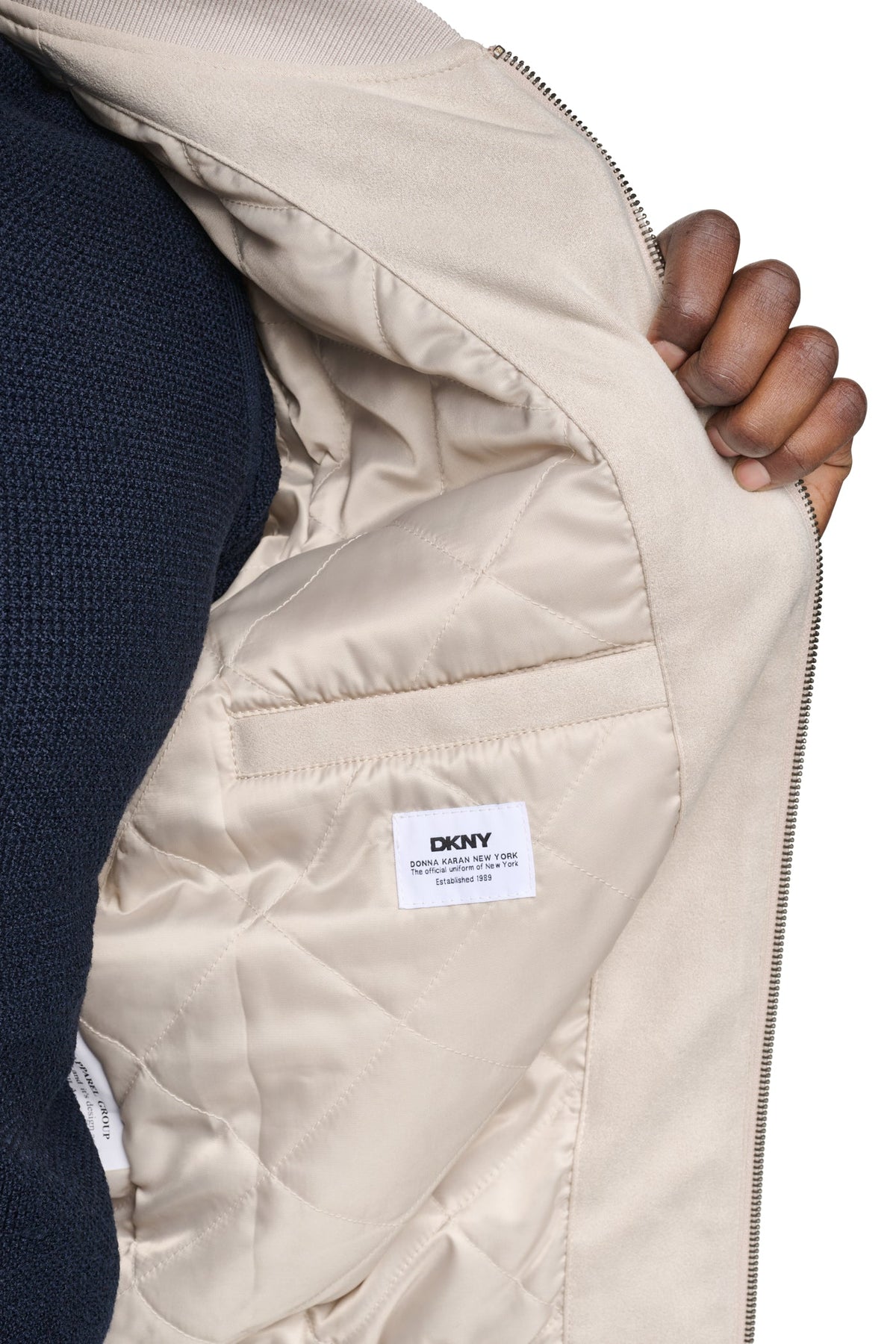 FAUX SUEDE BOMBER JACKET