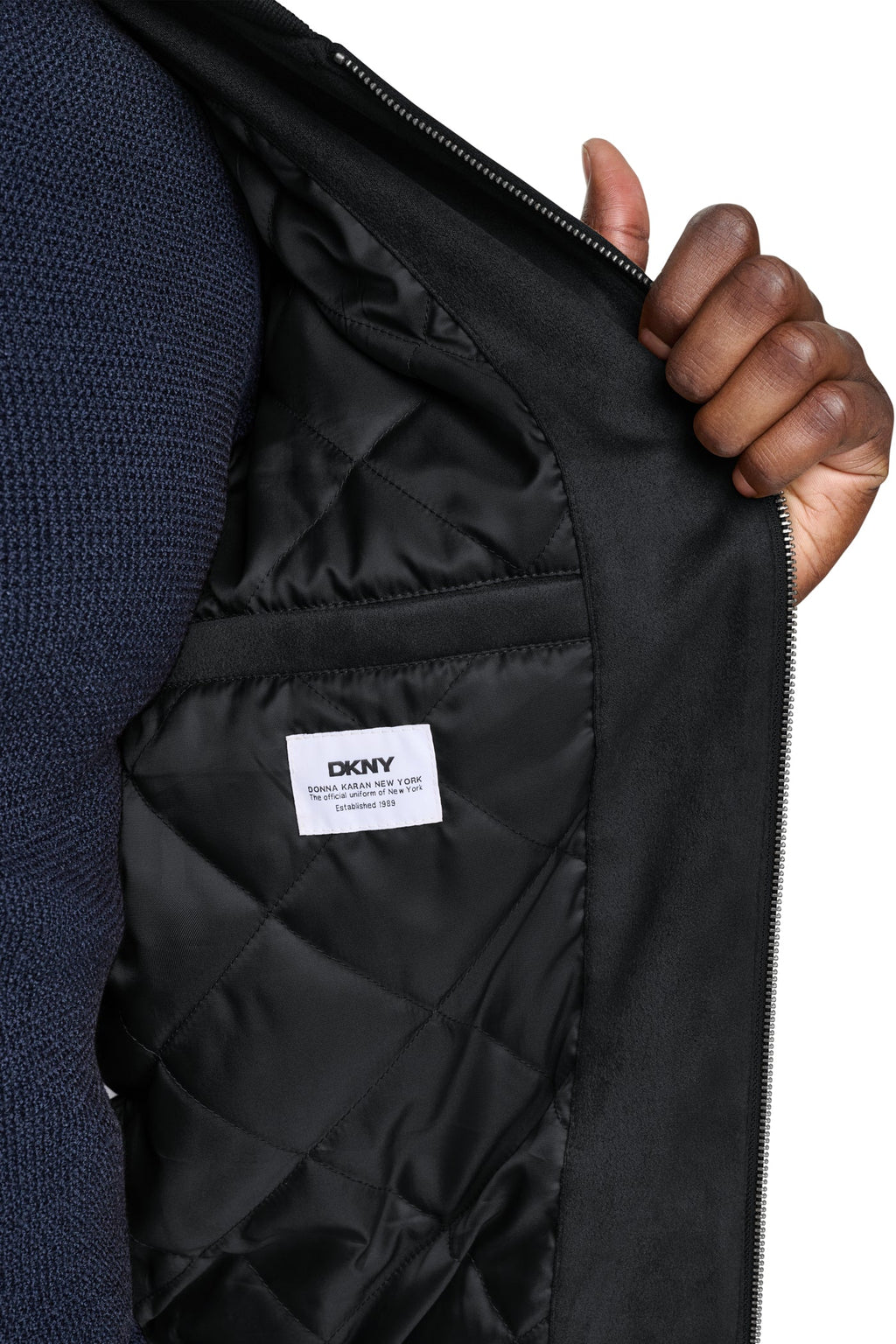 FAUX SUEDE BOMBER JACKET