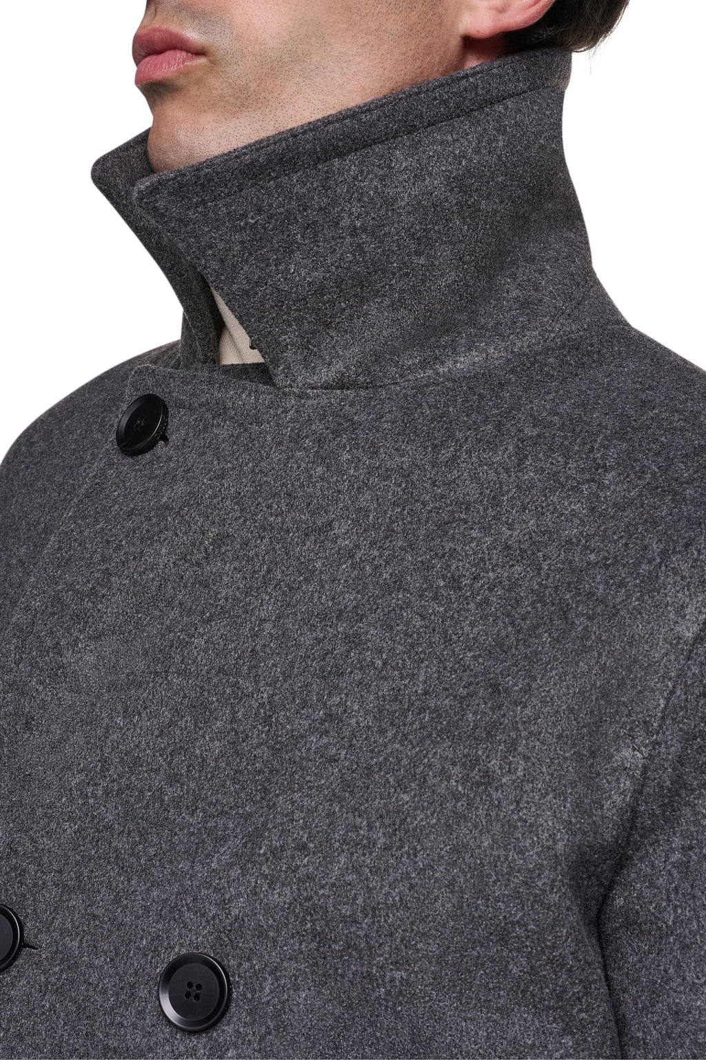 FAUX WOOL PEACOAT