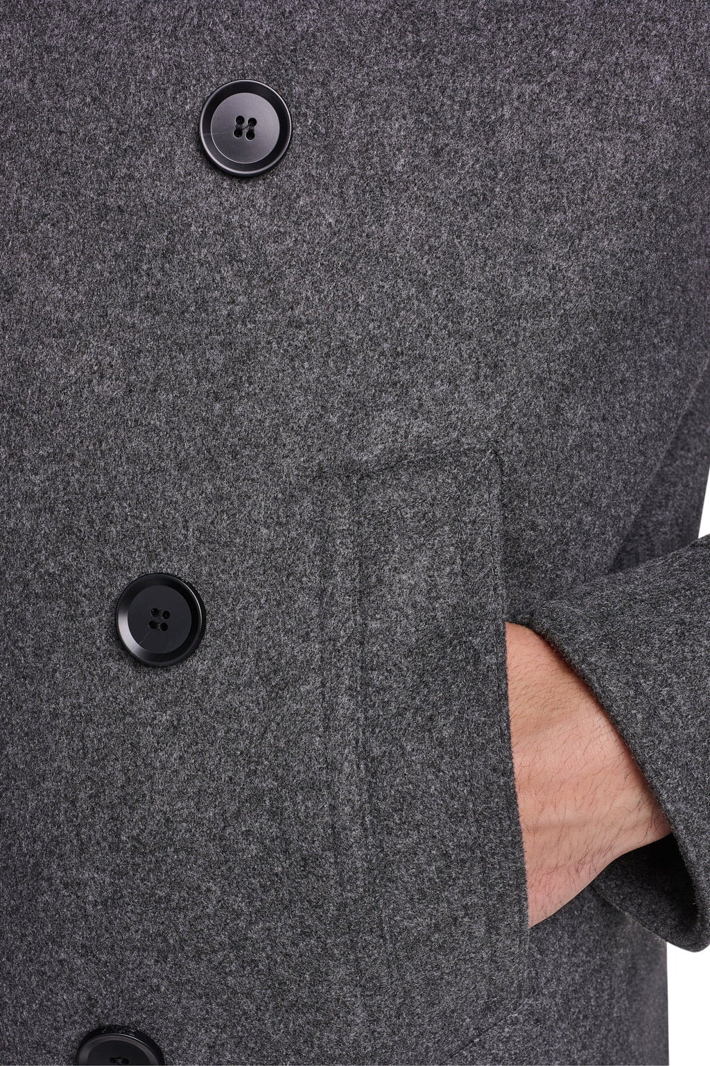 FAUX WOOL PEACOAT