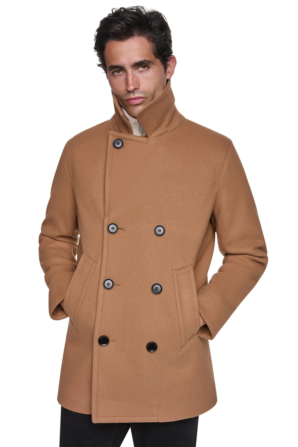 FAUX WOOL PEACOAT