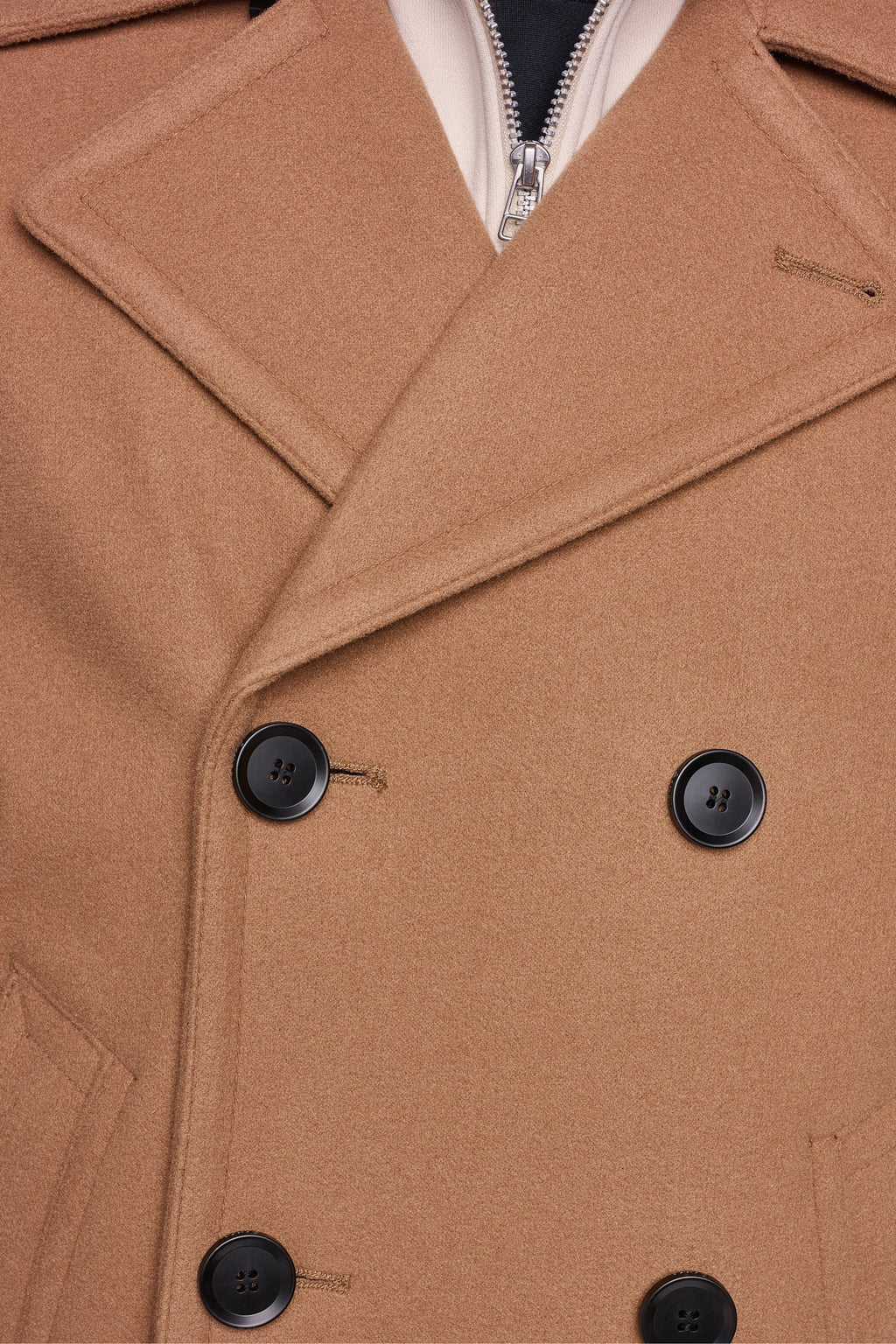 FAUX WOOL PEACOAT