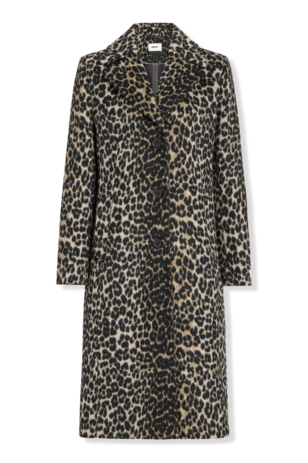 SINGLE BREASTED BOUCLÉ WOOL-BLEND COAT