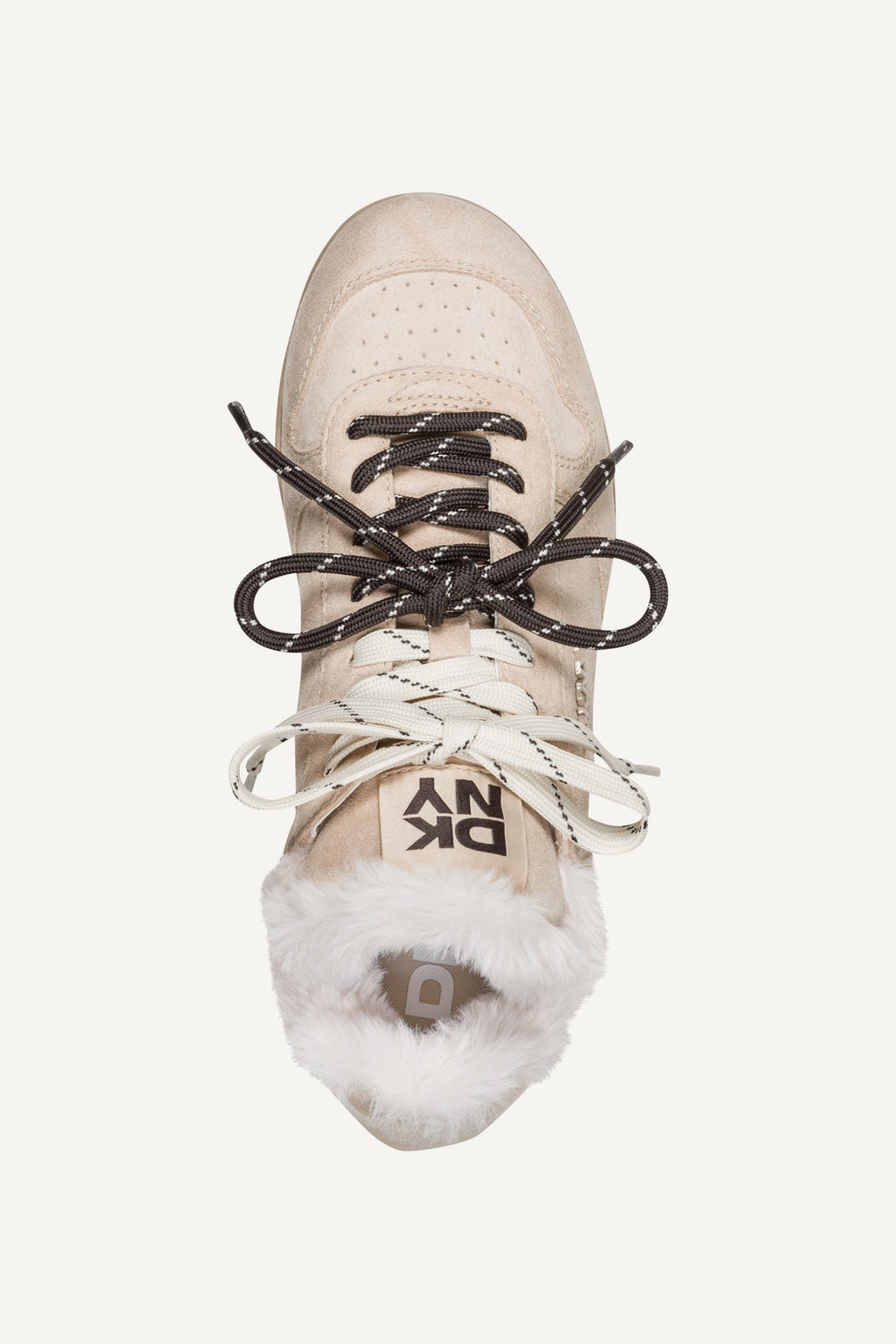 AMANDA FUR LACE-UP SNEAKER