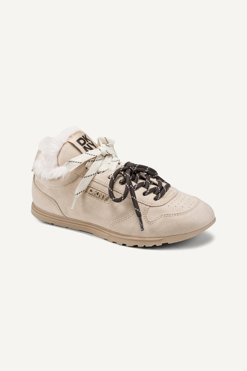 AMANDA FUR LACE-UP SNEAKER