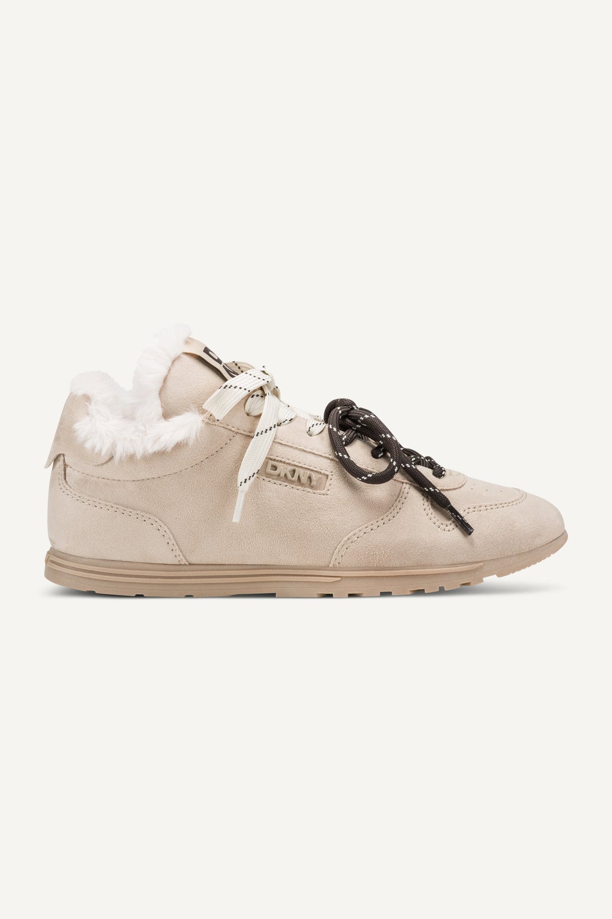 AMANDA FUR LACE-UP SNEAKER