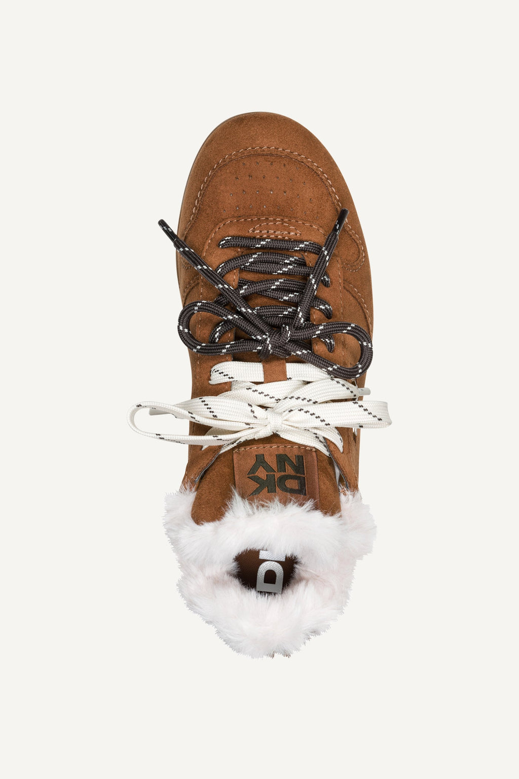 AMANDA FUR LACE-UP SNEAKER