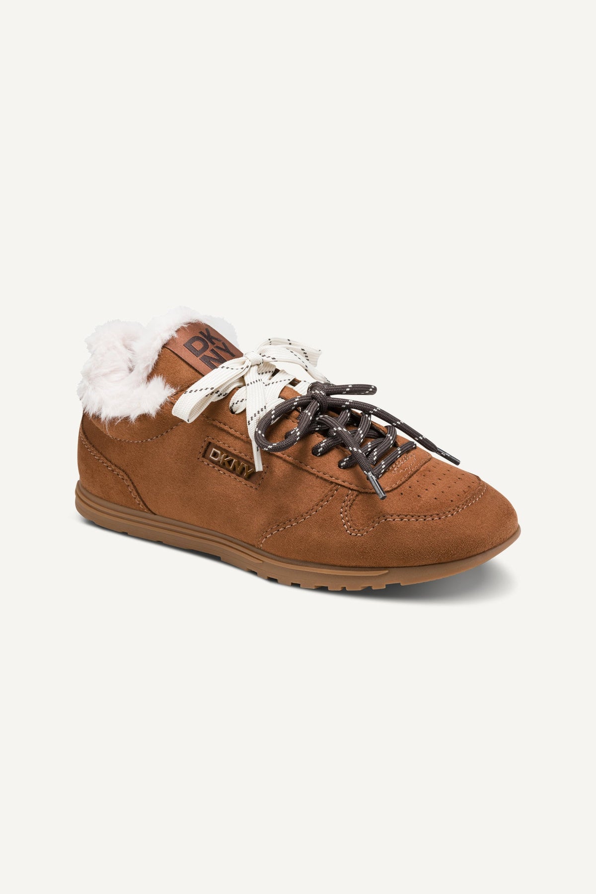 AMANDA FUR LACE-UP SNEAKER
