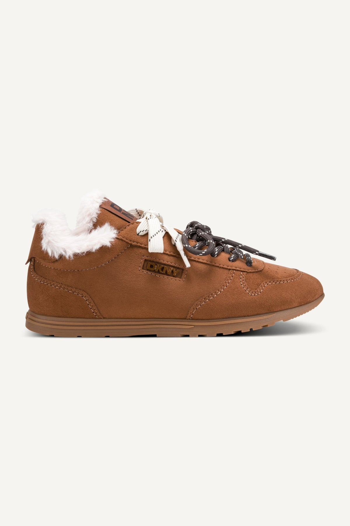 AMANDA FUR LACE-UP SNEAKER