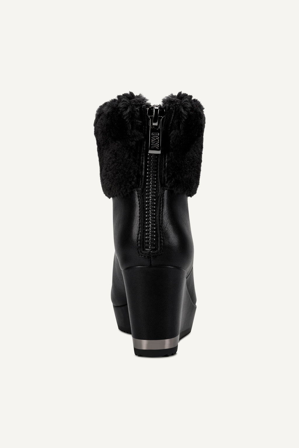NADRA FAUX SHEARLING WEDGE BOOTIE