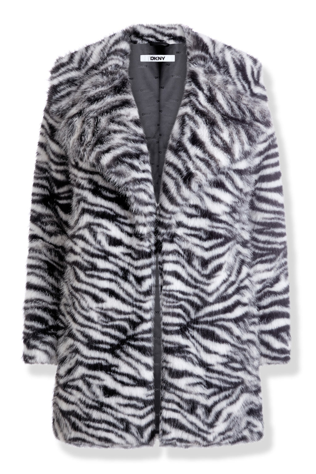 FAUX FUR SNOW LEOPARD JACKET